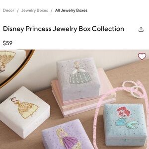 Disney Princess Ariel Pastel Jewelry Box